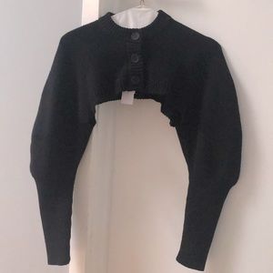 Anthropologie Black Shrug